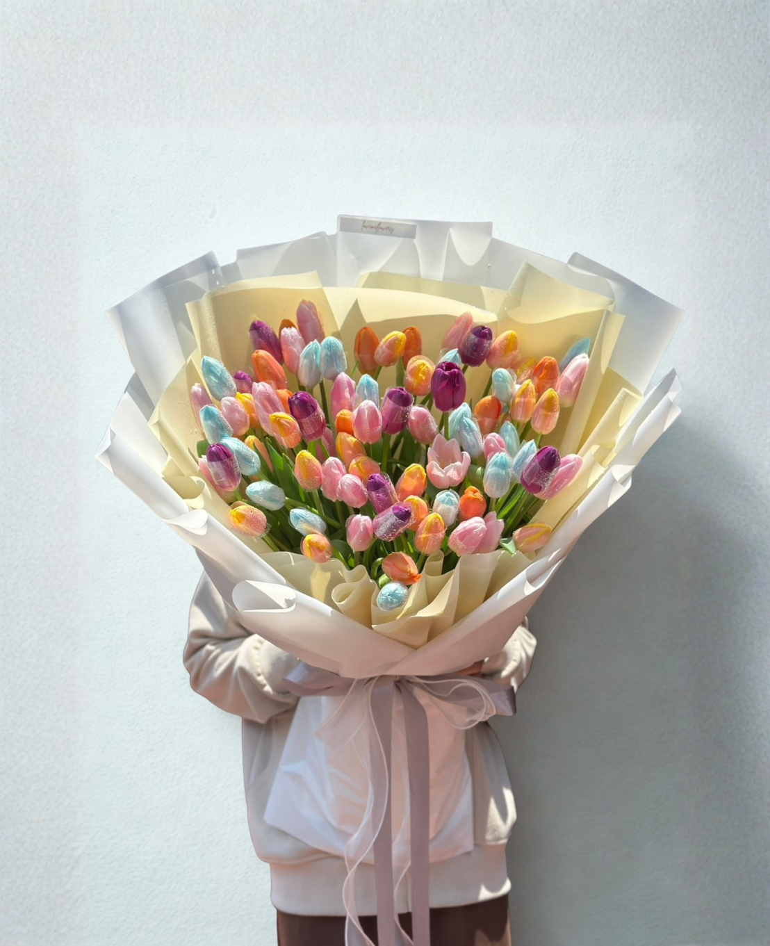 50 Tulips - Vibrant and Colorful Tone